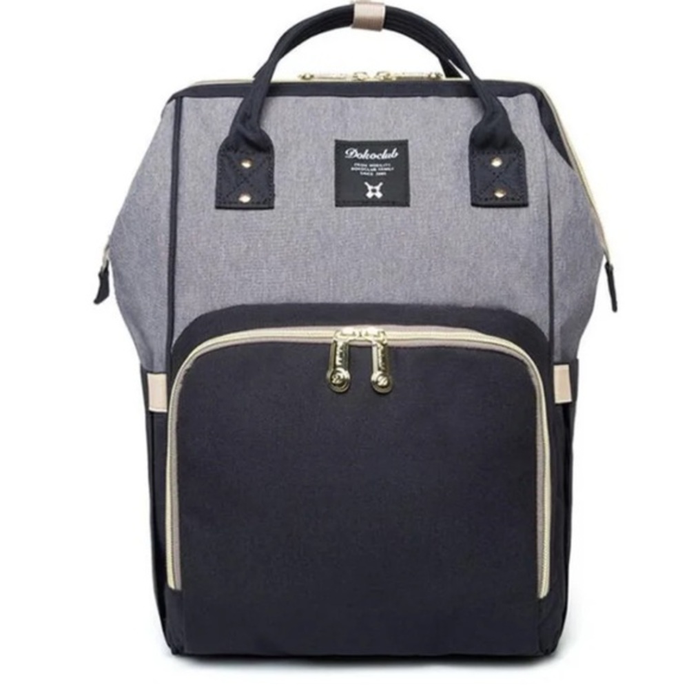 Large Diaper Bag Backpack Insulated Pockets Unisex Black